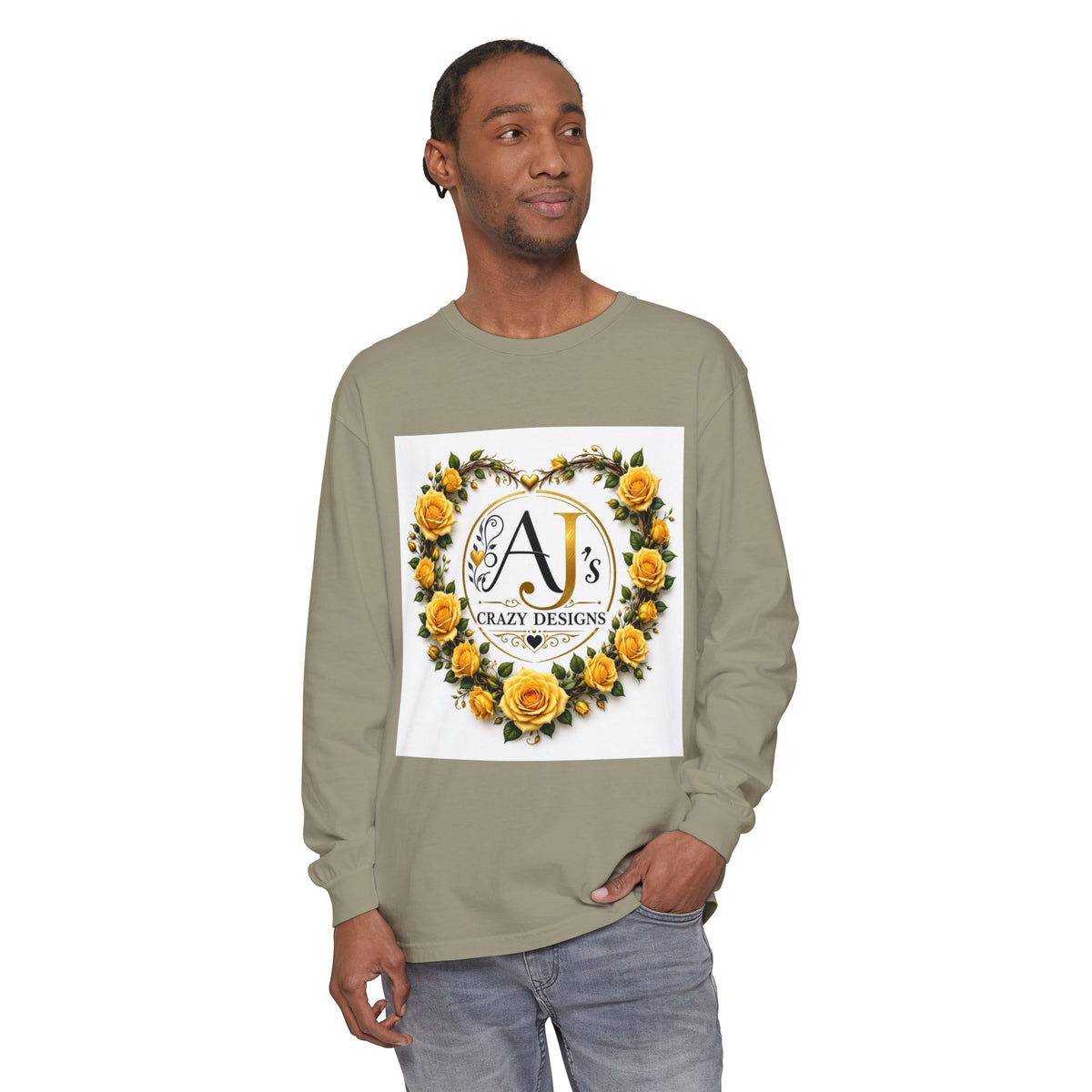 Floral Heart Logo Long Sleeve Tee