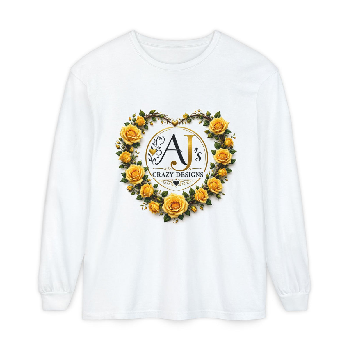 Floral Heart Logo Long Sleeve Tee