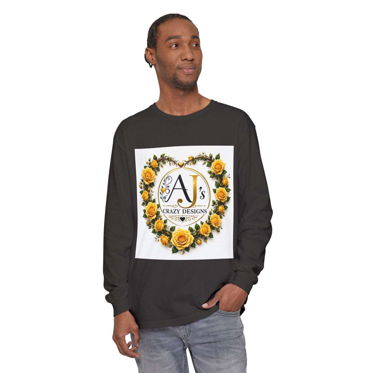 Floral Heart Logo Long Sleeve Tee
